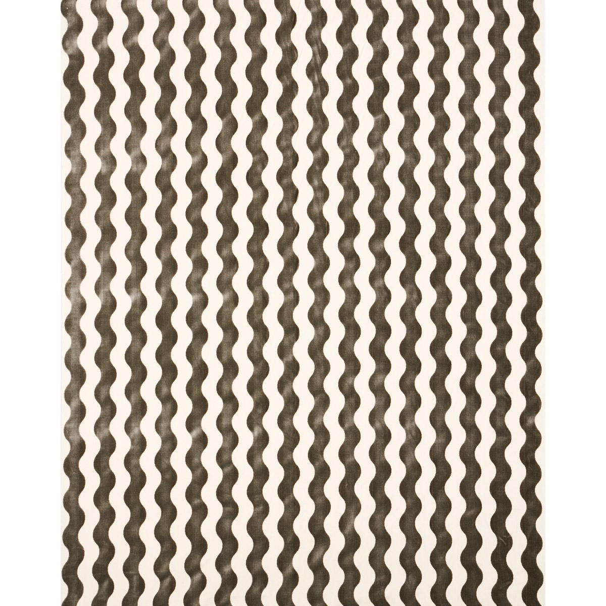 Schumacher The Wave Velvet Grey Fabric
