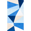 Schumacher Cubist Silk Panel Blue Fabric