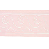 Schumacher White On Blush Greek Waves Trim