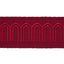 Schumacher Arches Embroidered Tape Medium Red Trim