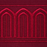 Schumacher Arches Embroidered Tape Medium Red Trim