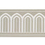 Schumacher Taupe Arches Embroidered Tape Wide