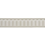 Schumacher Taupe Arches Embroidered Tape Wide