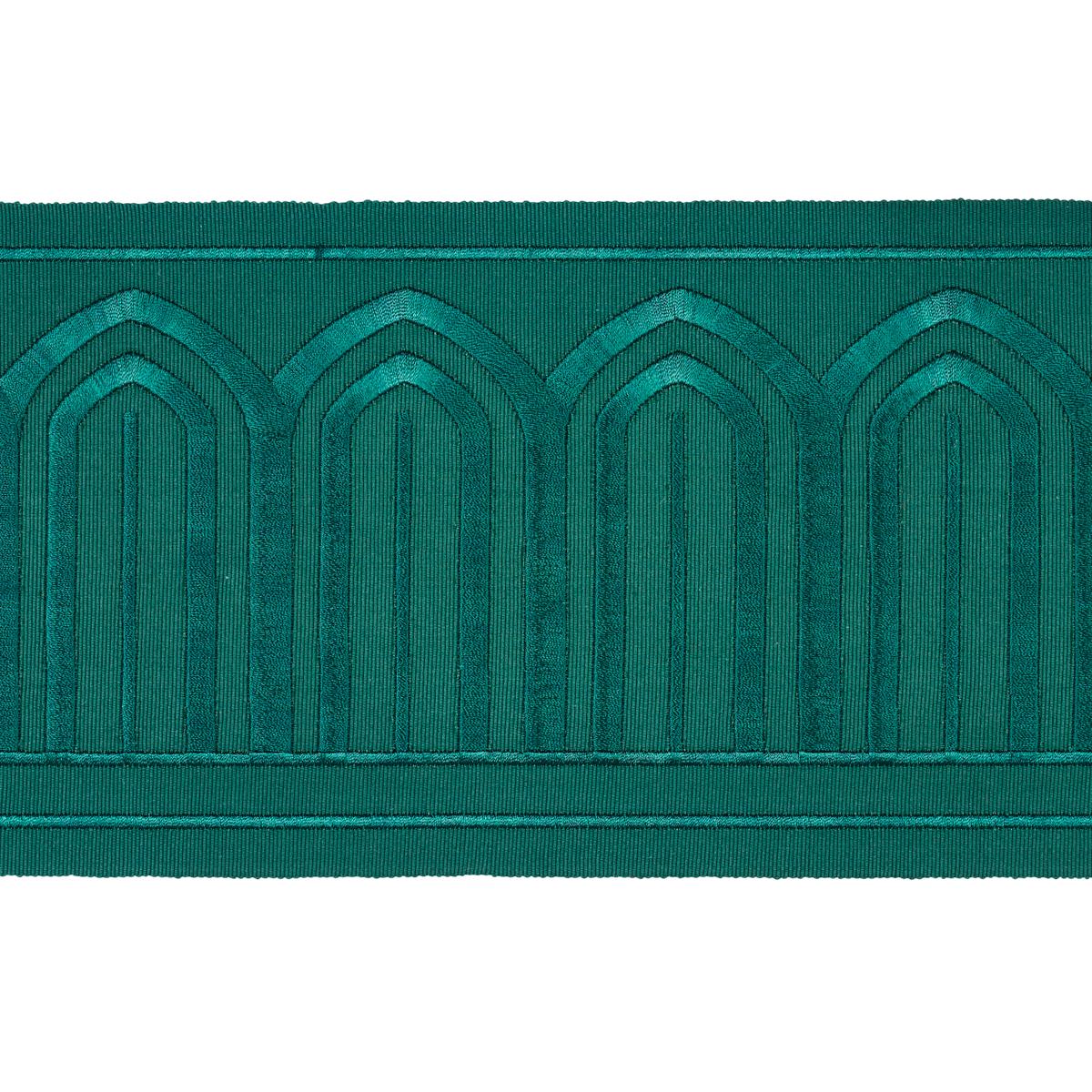 Schumacher Emerald Arches Embroidered Tape Wide