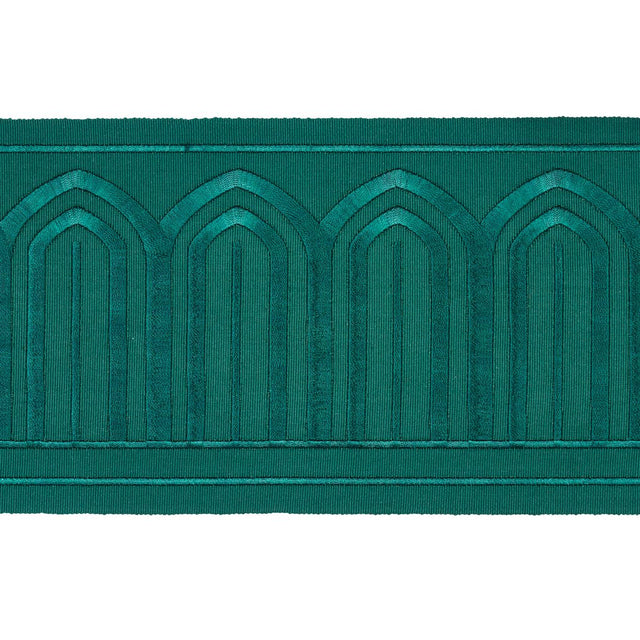 Schumacher Emerald Arches Embroidered Tape Wide
