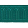 Schumacher Arches Embroidered Tape Wide Emerald Trim