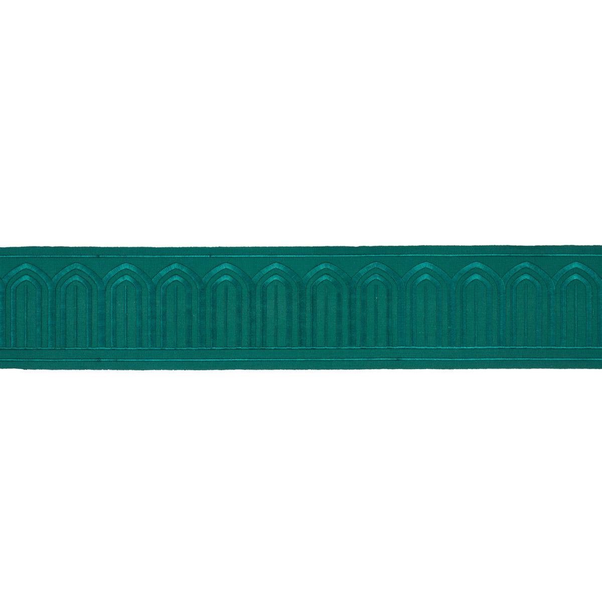Schumacher Emerald Arches Embroidered Tape Wide