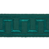 Schumacher Greek Key Embroidered Tape Emerald Trim