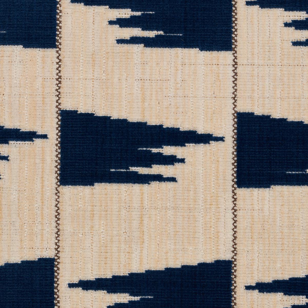Schumacher Tutsi Blue Fabric