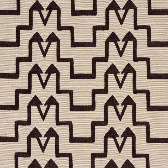 Schumacher Turkish Step Brown Fabric