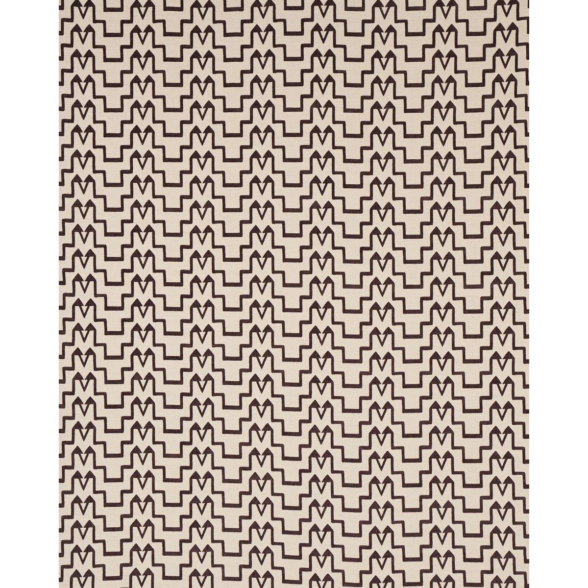 Schumacher Turkish Step Brown Fabric