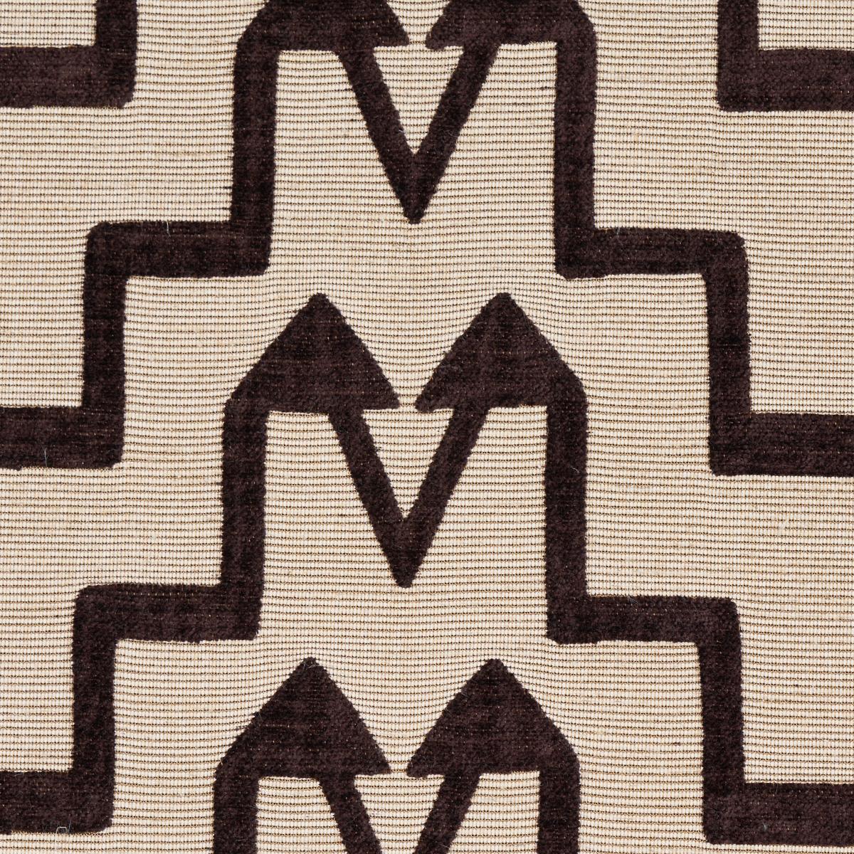 Schumacher Turkish Step Brown Fabric
