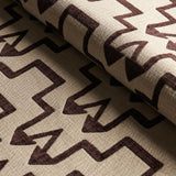 Schumacher Turkish Step Brown Fabric