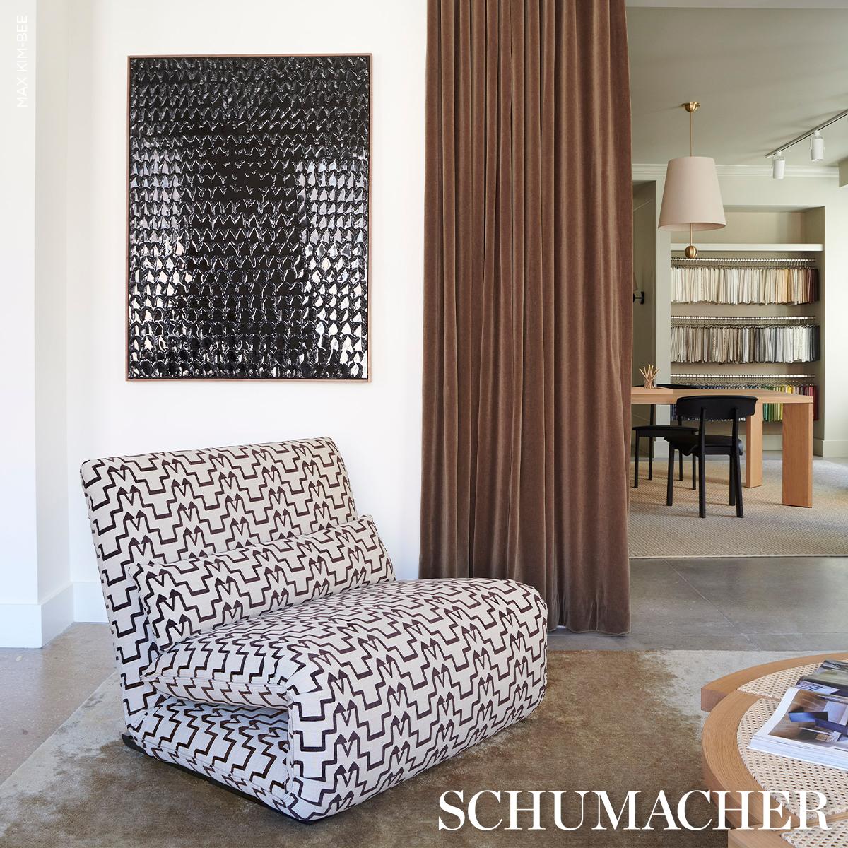 Schumacher Turkish Step Brown Fabric