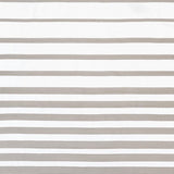 Schumacher Ribbon Appliqué Panel Grey On Ivory Fabric