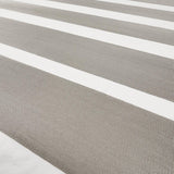 Schumacher Ribbon Appliqu Panel Grey On Ivory Fabric