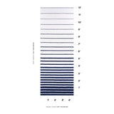 Schumacher Ribbon Appliqu Panel Navy On Ivory Fabric