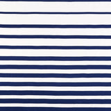 Schumacher Ribbon Appliqu Panel Navy On Ivory Fabric