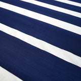 Schumacher Ribbon Appliqu Panel Navy On Ivory Fabric