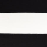 Schumacher Ribbon Appliqu Panel Black On Ivory Fabric