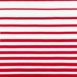 Schumacher Ribbon Appliqu Panel Red On Ivory Fabric