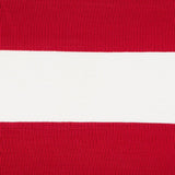 Schumacher Ribbon Appliqu Panel Red On Ivory Fabric