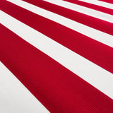 Schumacher Ribbon Appliqu Panel Red On Ivory Fabric