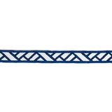 Schumacher Blue Bamboo Trellis Tape