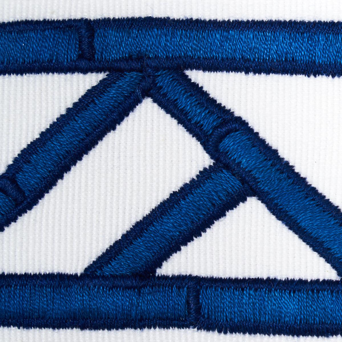 Schumacher Blue Bamboo Trellis Tape