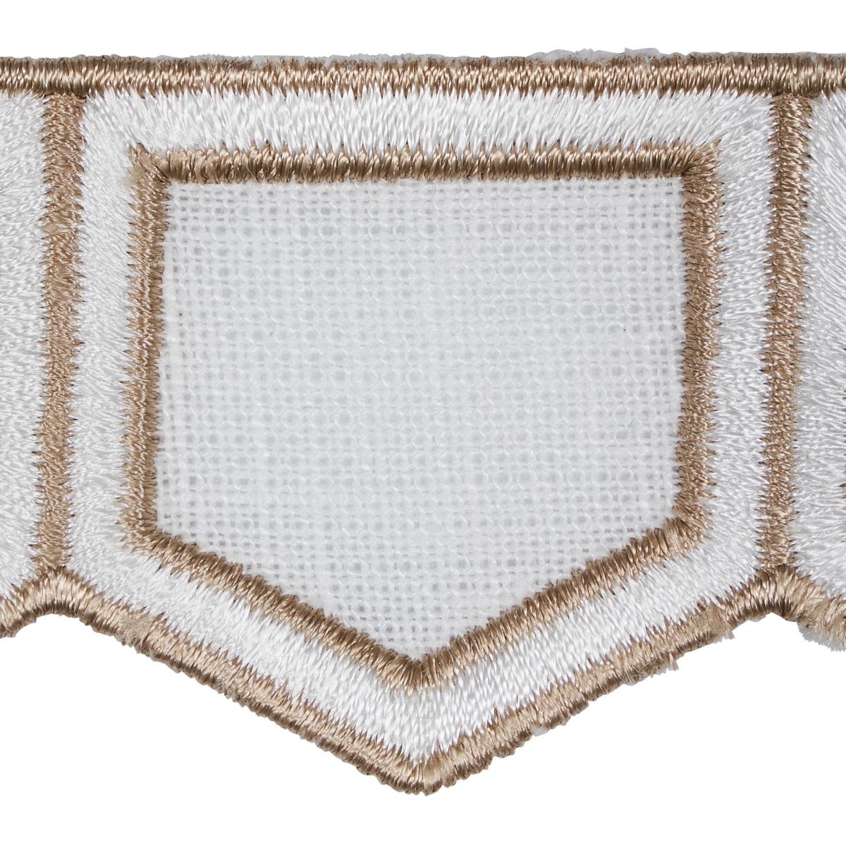 Schumacher Honeycomb Ivory Trim