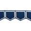 Schumacher Honeycomb Blue Trim