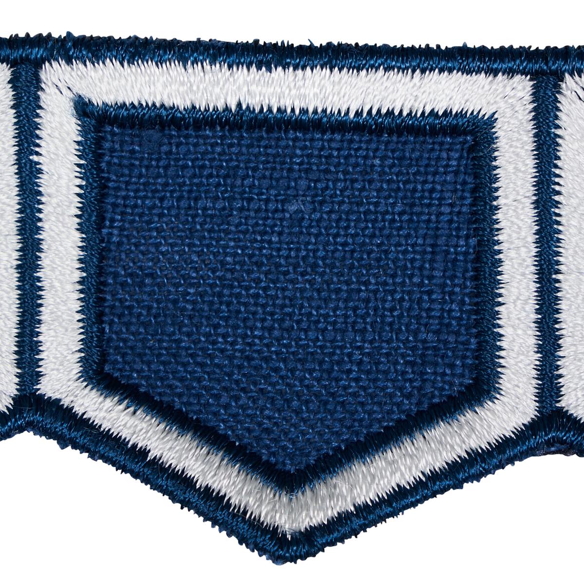 Schumacher Honeycomb Blue Trim