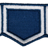 Schumacher Honeycomb Blue Trim