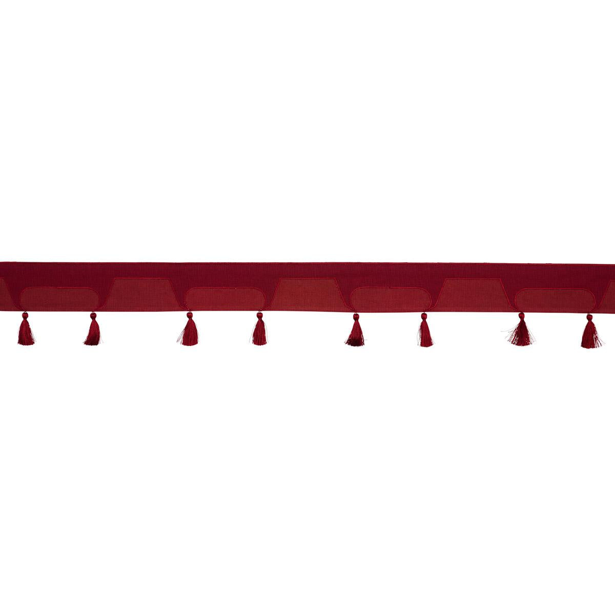 Schumacher Pagoda Red Trim