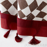 Schumacher Pagoda Red Trim