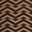 Schumacher Broken Chevron Cut Velvet Brown On Camel Fabric