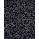 Schumacher Tangent Print Carbon Fabric