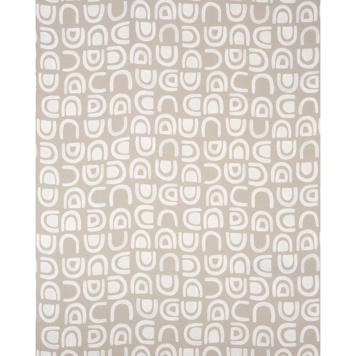Schumacher Threshold Printed Linen Ginger Fabric