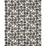 Schumacher Threshold Printed Linen Carbon Fabric
