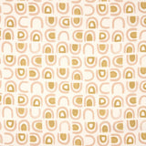 Schumacher Threshold Printed Linen Salt & Ochre Fabric