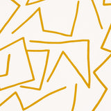 Schumacher Tangent Ochre Wallpaper