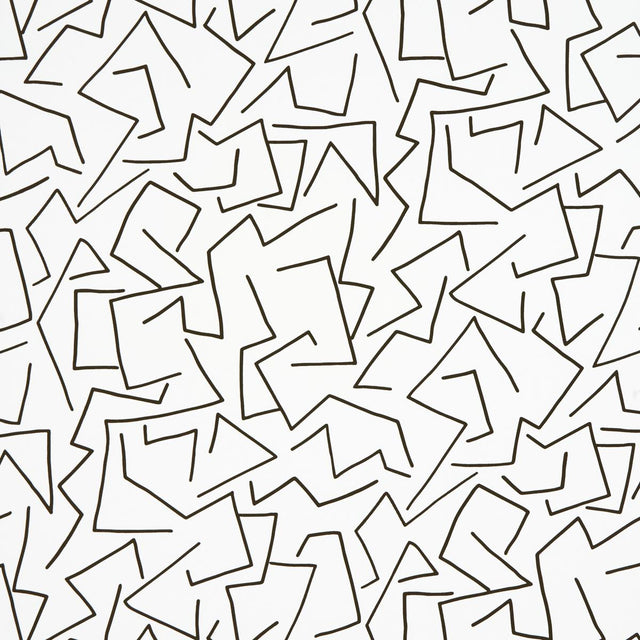 Schumacher Tangent Ivory Wallpaper