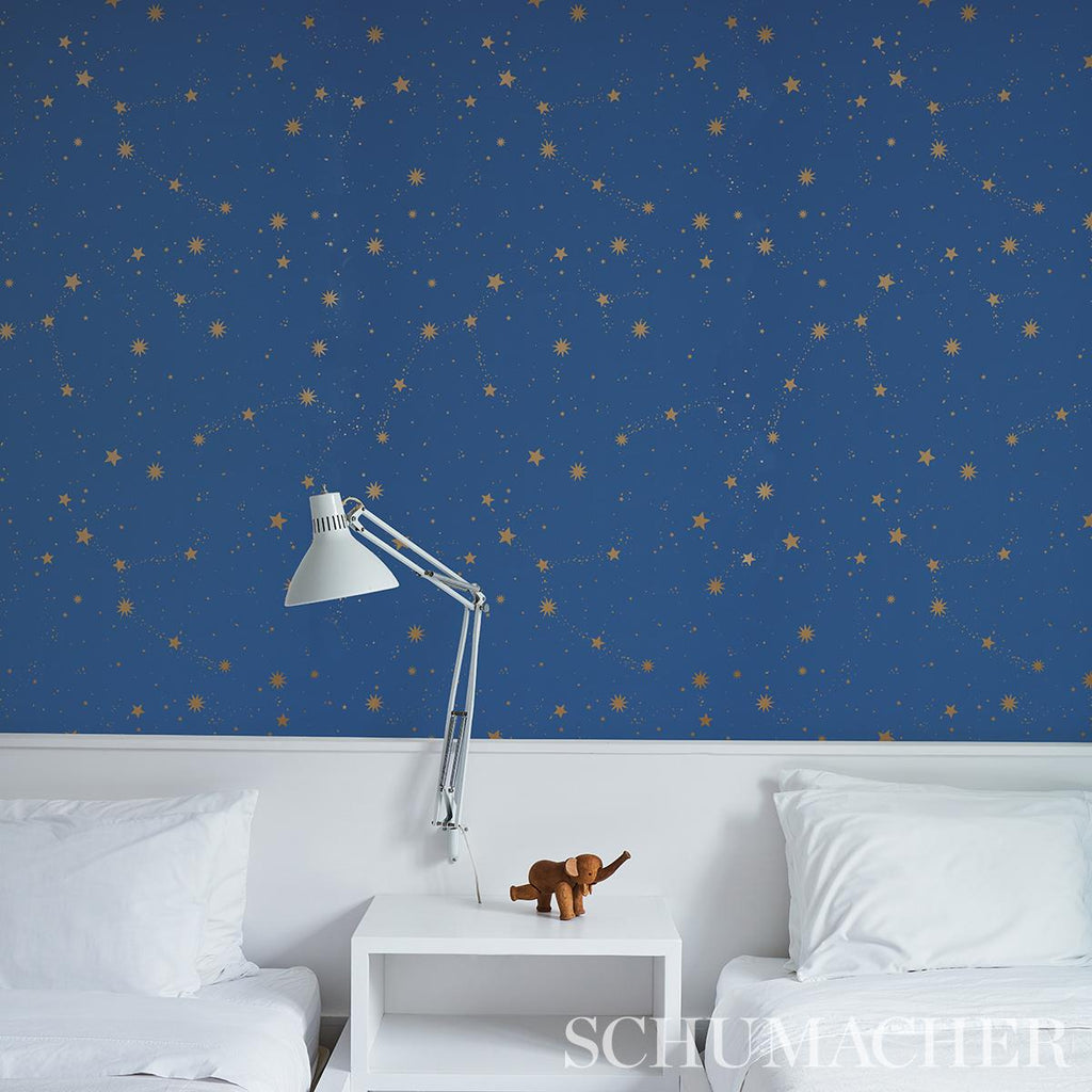 Schumacher Scattered Stars Night Wallpaper