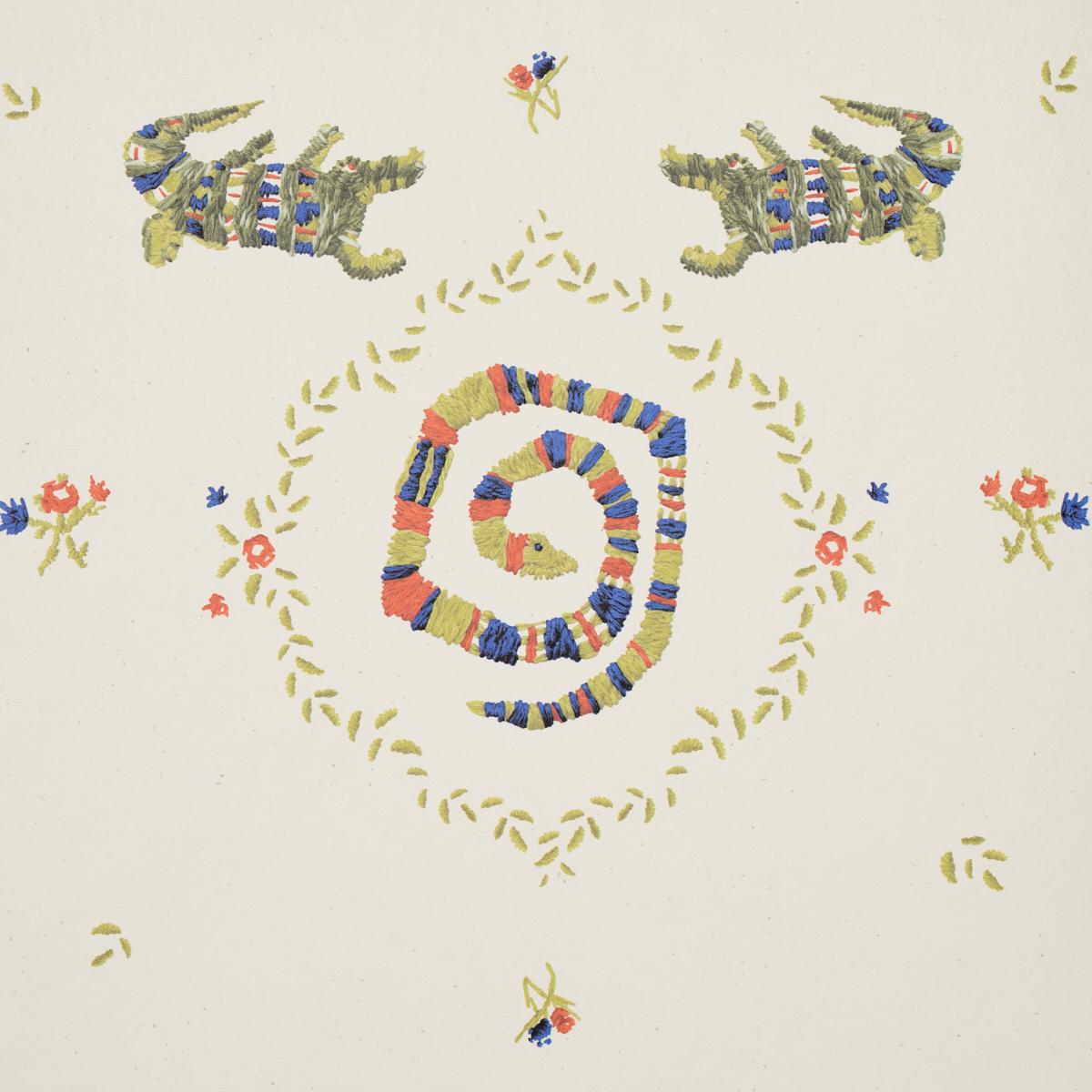 Schumacher Backdrop X Schumacher Reptilia Bright Multi Wallpaper