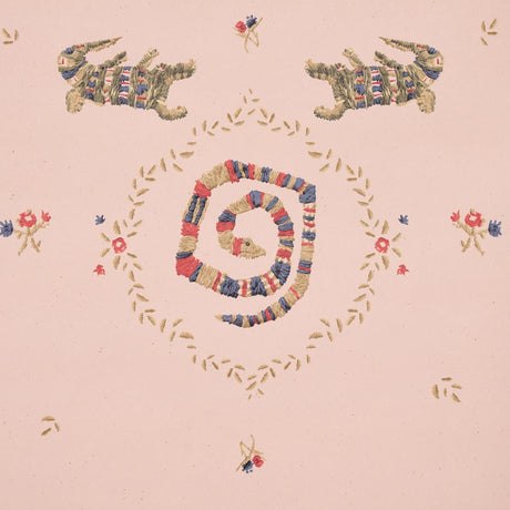 Schumacher Backdrop X Schumacher Reptilia Muted Pink Wallpaper