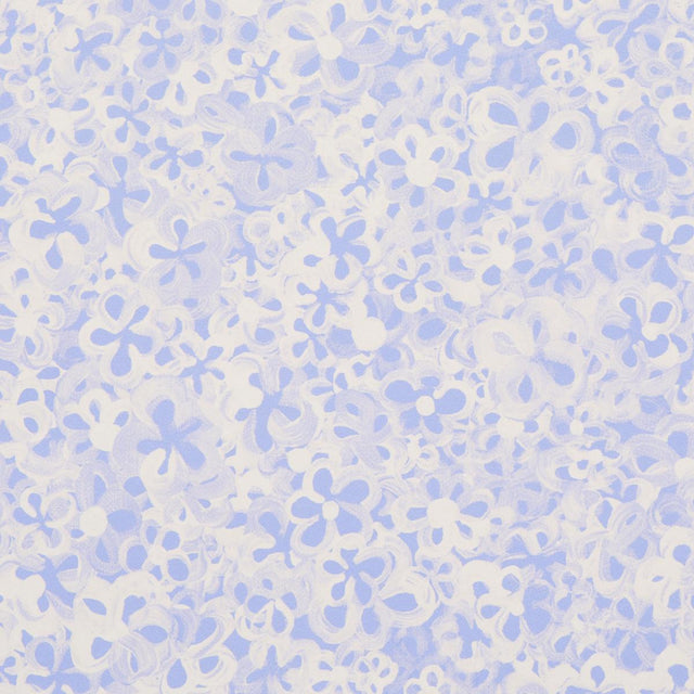 Schumacher X Backdrop Superbloom Cornflower Wallpaper