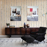 Schumacher Taboo Warm Beige Wallpaper