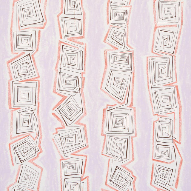 Schumacher Backdrop X Schumacher Taboo Warm Lilac Wallpaper