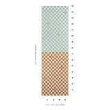 Schumacher Backdrop X Schumacher Gambit Panel Teal & Earthy Brown Wallpaper