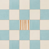 Schumacher Backdrop X Schumacher Gambit Panel Teal & Earthy Brown Wallpaper